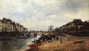 Stanislas Lepine Quais of the Seine china oil painting reproduction